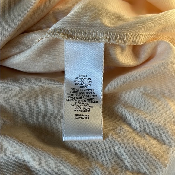 Yellow Sheath Dress with 3/4 Bell Sleeves and Scoop Neck - Picture 6 of 10